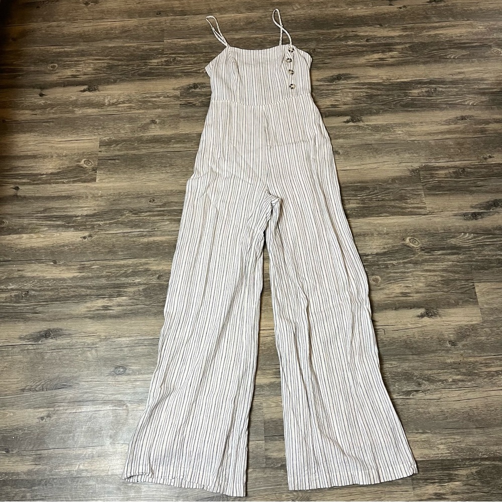 UO pinstripe jumpsuit sz 2